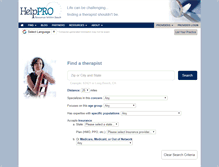 Tablet Screenshot of helppro.com